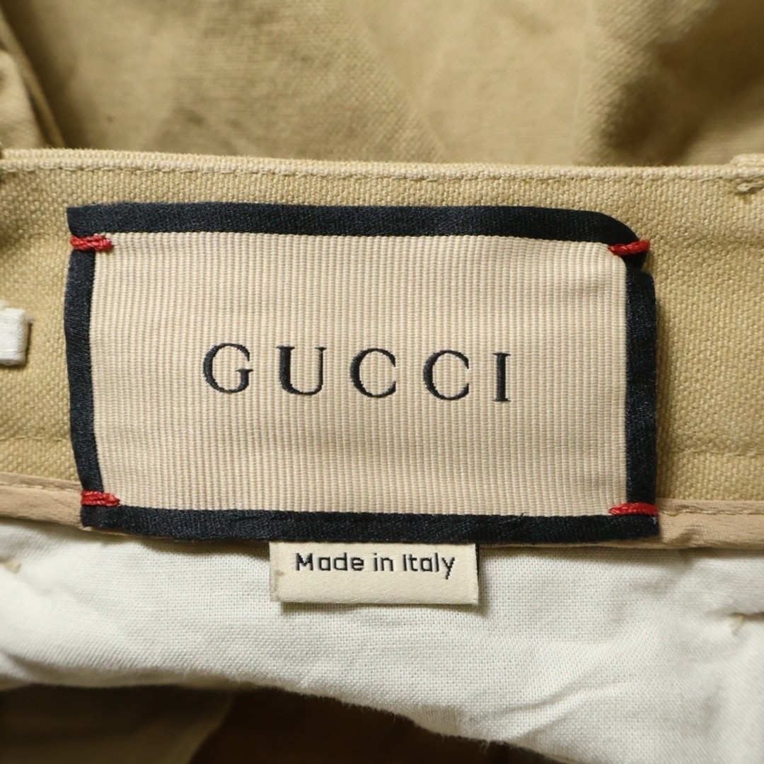 GUCCI Cotton 2-tuck Half-Pants Shorts Womens 752104 ZAC04 Beige Used 913e99a590f thumbnail 6