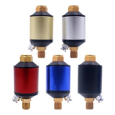 Oil Water Filter Fit for Air Tool With Push Button Drain Valves Easy Maintenance