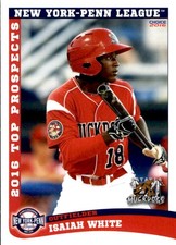2016 New York-Penn League Top Prospects Choice #6 Isaiah White Wilson NC Card