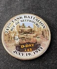 Colorized Kennedy Half Dollar D-Day 747th Tank Battalion Free Shipping