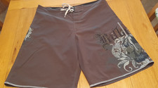 Billabong Mens Surf Board Shorts Size 38 Waist Brown Good Condition Surf Wear