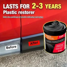 150g Plastic & Rubber Repair Paste Black Polish for Car Scratch Tire & Interior