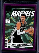 2024-25 Panini Donruss Victor Wembanyama Net Marvels Press Proof Purple #21