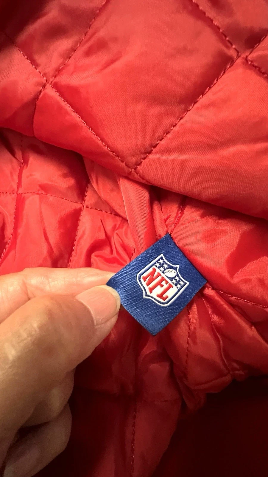 Brand New With Tag 49ers Red Satin Bomber/varsity Jacket Size medium - product detail image 6