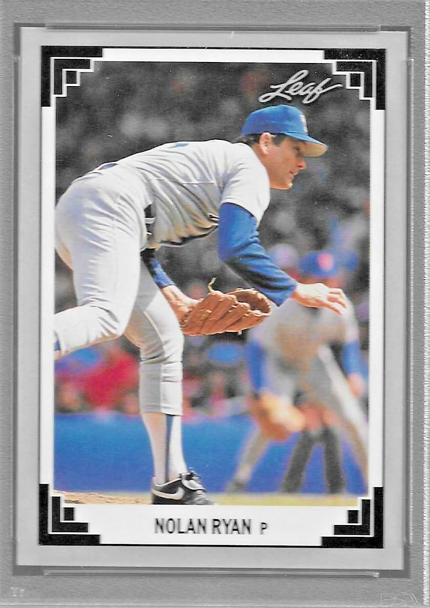 1991 LEAF BASEBALL CARD #423 HOF NOLAN RYAN GRADED PSA 10 GEM MINT TEXAS RANGERS view 3