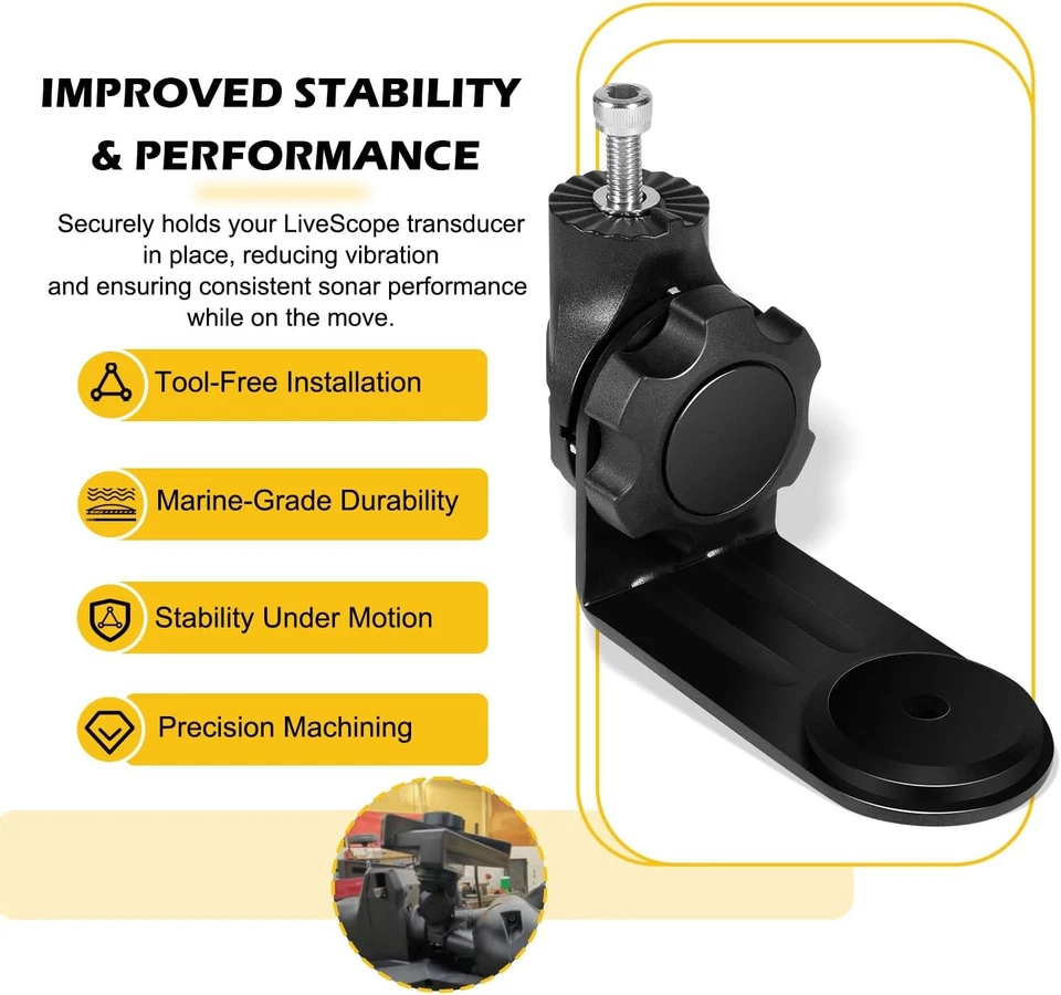 FOR GARMIN FORCE KRAKEN LIVESCOPE 010-12832-70 MOUNTING BRACKET - Image 3 of 4