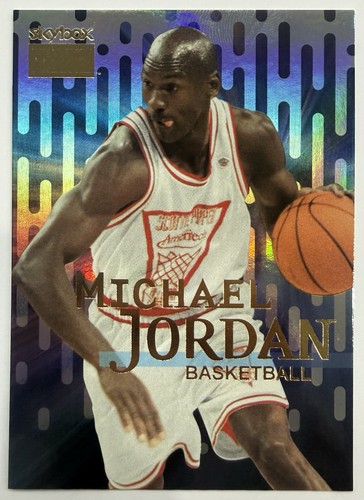 MICHAEL JORDAN 2022 METAL UNIVERSE CHAMPIONS SKYBOX PREMIUM HOLO BLUE #S1 MINT
