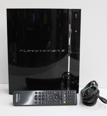 Sony PlayStation 3 PS3 CECHE01 80GB Backwards Compatible Black Console Tested