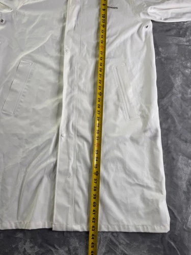 Vetements WAH18 JA24 Men's Raincoat One Size White Underarm Ventilation Eyelets image 5