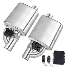 2.5 Inch Valved Muffler Electric Exhaust 2.5 2pcs Single Valve Pair Pack