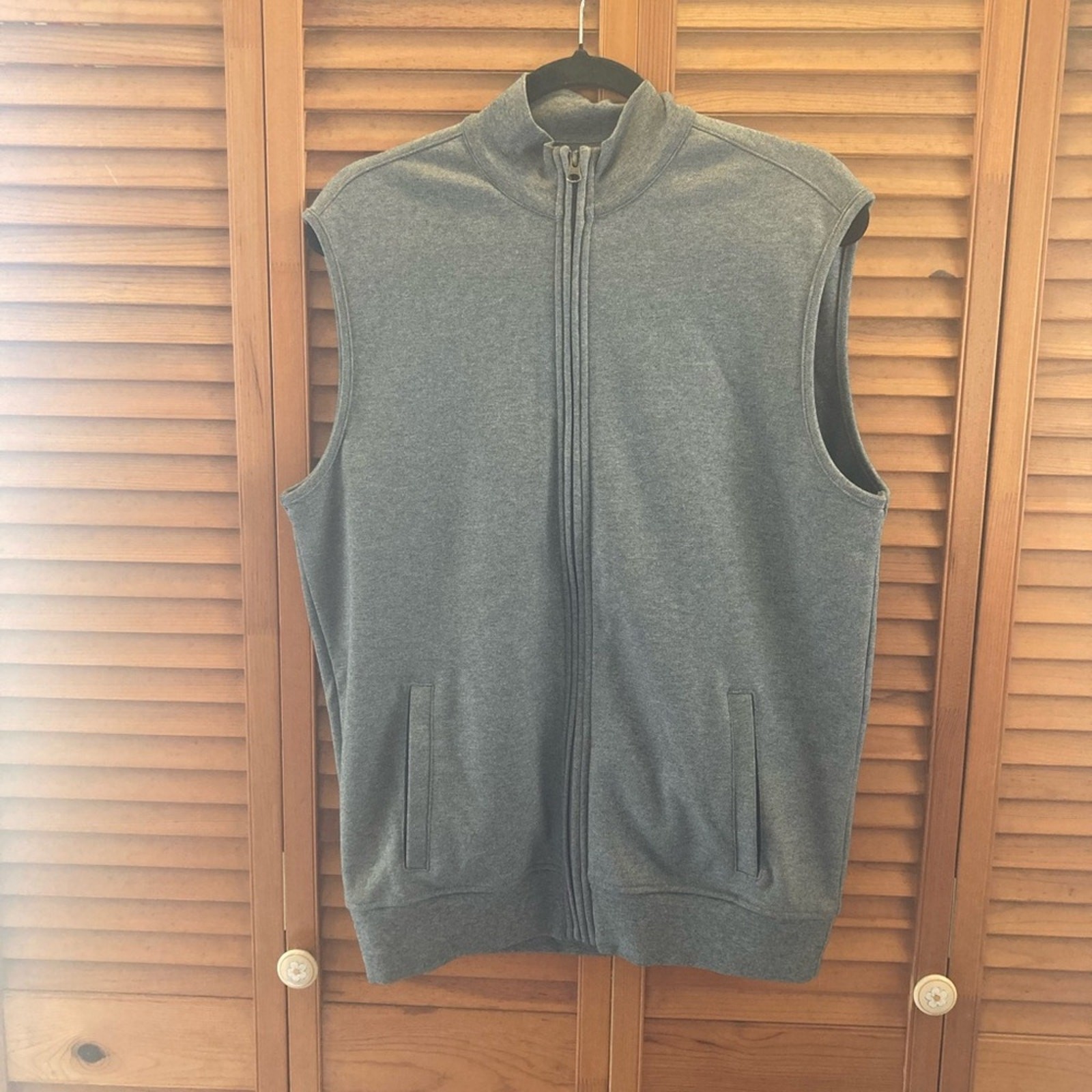 Daniel Cremieux Signature Collection Vest Gray 100% Pima Cotton Men's Medium