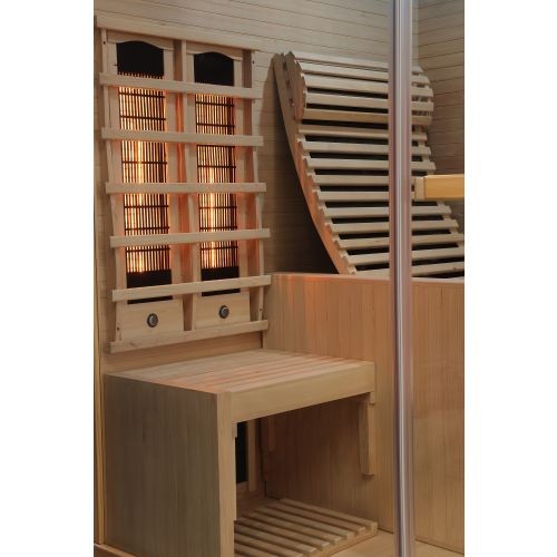 Sanotechnik CARBON 3 Infrarotkabine Wärmekabine 2 Pers. 150x150x195 cm NEU