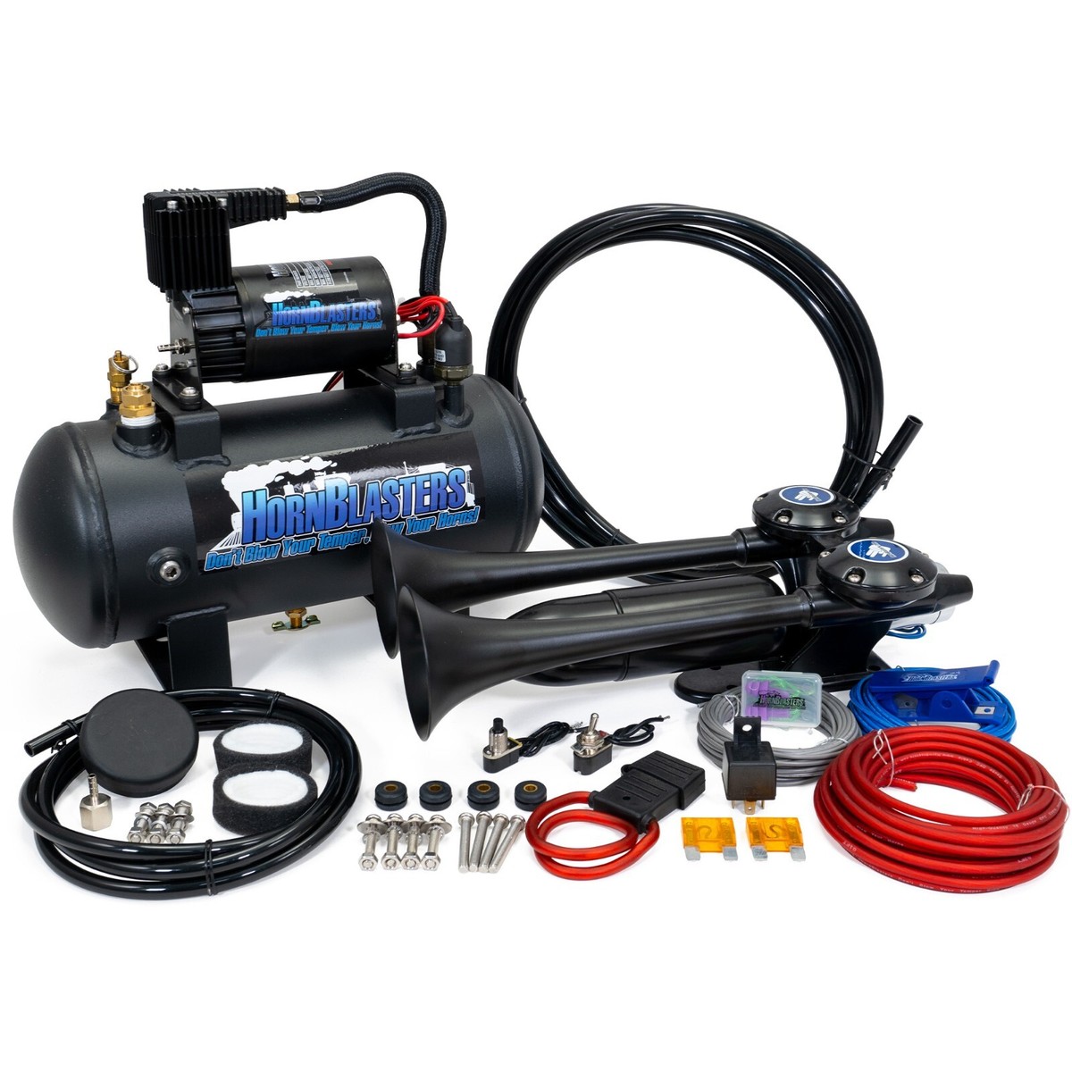 HornBlasters Super Echo 127H Loud Air Horn Kit for Truck | eBay