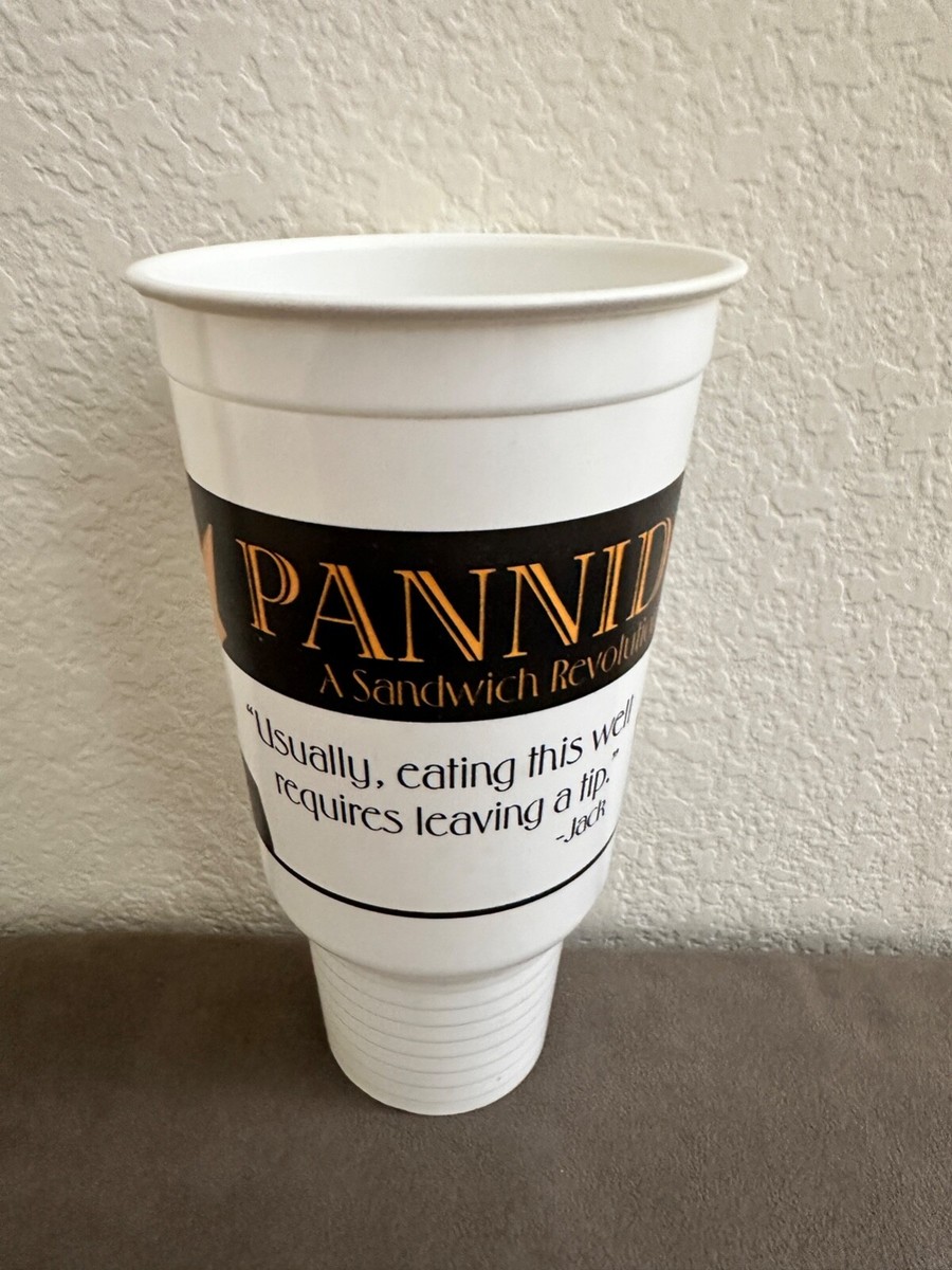 One (1) Vintage Very Rare Jack in the Box Plastic Cup Pannido 44