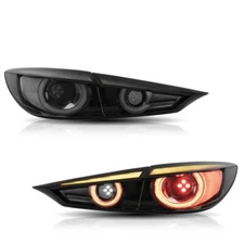 Repackaged For 2014-2018 Mazda 3 AXELA LED Tail Light Lens Rear Lamp Left＆Right