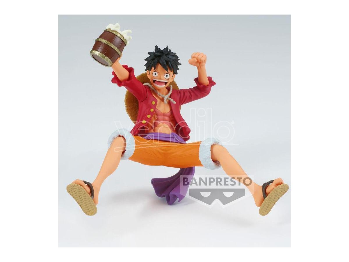 One Piece Figura Monkey D. Luffy "È un banchetto!!" 9 cm Banpresto