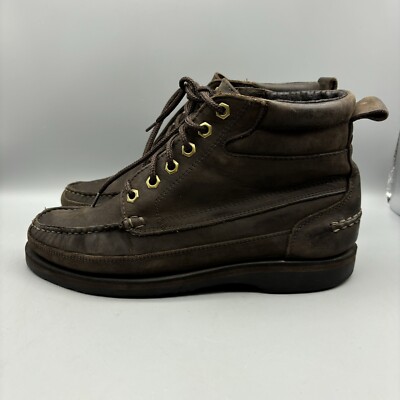 Colorado Amazonas Ankle Boots Men s Size 8 M Brown Leather Moc Toe Hiking Brazil