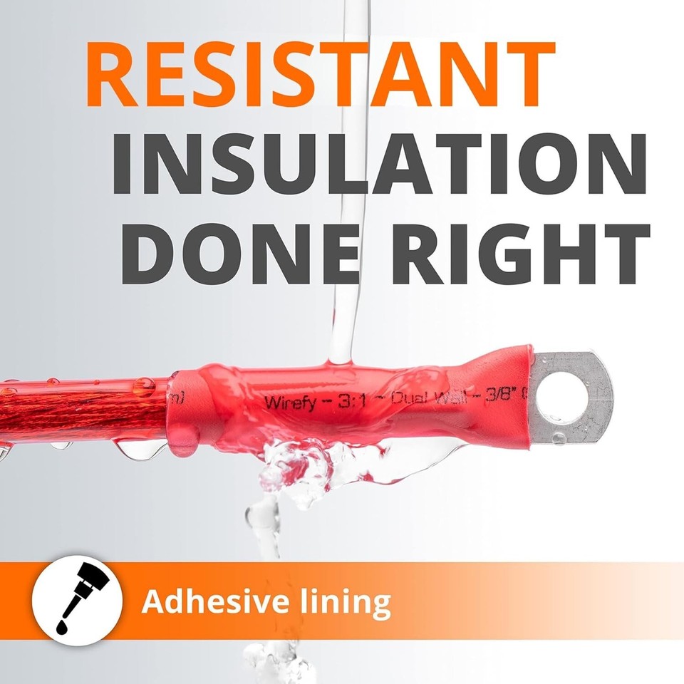 Wirefy Heat Shrink Tubing Kit Larger Diameter 31 Dual Wall Tube eBay