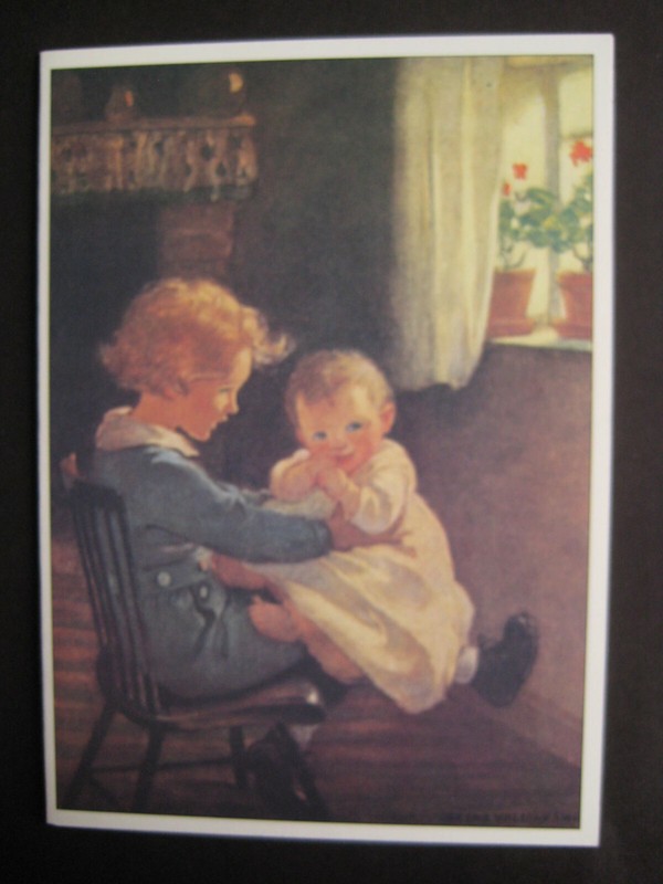  UNUSED 1994 vintage greeting card Artist Jessie Willcox Smith Children Smile...