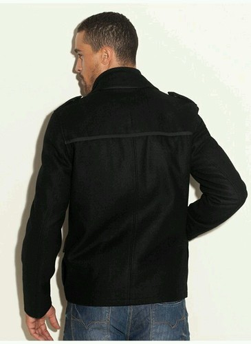 GUESS Men Wool Coat jacket - Picture 2 of 5