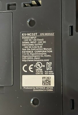 New Keyence PLC KV-NC32T 16 I/O Configurable w/ harness | eBay