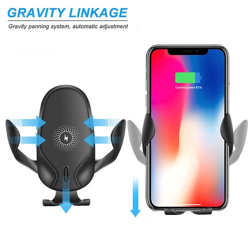 15W Quick Wireless Car Charger Mount Quick Charge Cradle for iPhone 11 Pro... - Zdjęcie 3 z 11