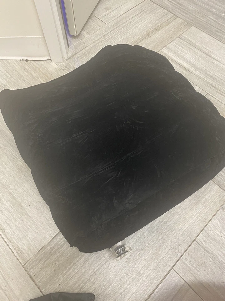 Almohada de cuña para piernas - Almohadas de elevación inflables para hinchazón/negro Foto 2 de 4