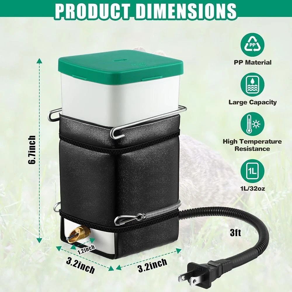 Heated sales rabbit waterer