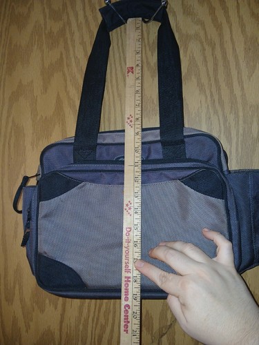 Eddie Bauer Travel Carry On Bag Taupe with Black Trim Bottle Holders Pockets - Picture 5 of 19