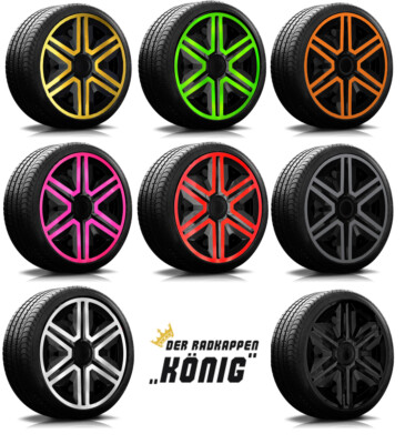   RADKAPPEN-KÖNIG  Radkappen Radzierblenden RKK20 14'' 15'' 16'' Zoll Radkappe
