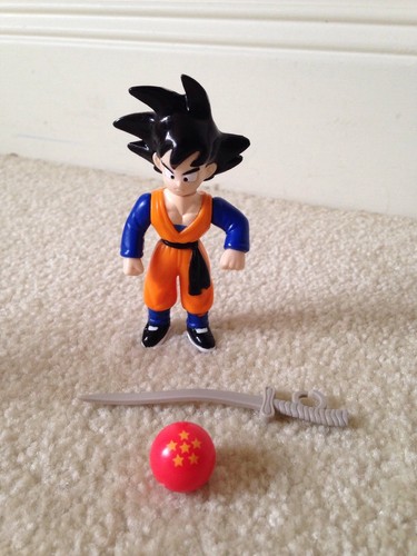 (2) Rare 1989 Dragon Ball Z Figures & Accessories, Saiyan Gotenks, Saiyan Goku - Picture 7 of 11