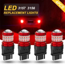 4x 3157 3156 LED Brake Stop Tail Light Bulbs Red For Ford F-150 F-250 350