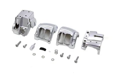 Handlebar Control Switch Housing Kit Chrome fits Harley Davidson