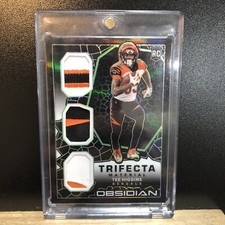 2020 Tee Higgins /Rookie/Obsidian Green Trifecta Material ‘50/🔥Patches/Bengals