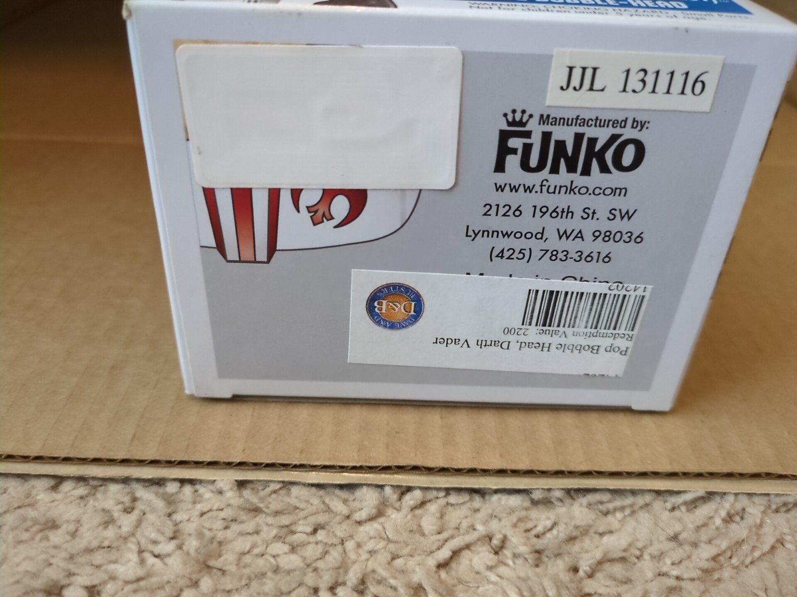 Funko Pop Star Wars LUKE SKYWALKER X-Wing Pilot #17 Bobble-head Blue Box 