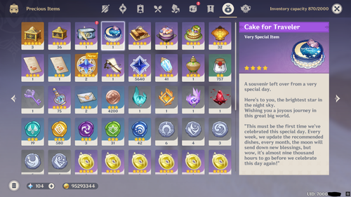 Genshin Impact account - eu - AR60 - 29 5* - Haven't played