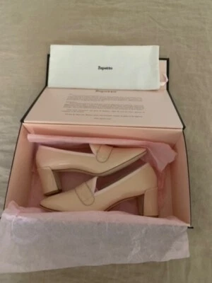 repetto escarpins neufs cuir vernis beige 37 talon 6 cm - Photo 1/3