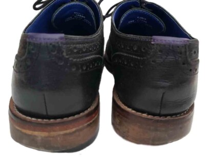 Ted Baker Leather Wingtip Derby Brogues Black Oxfords Men display picture 1
