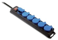 AS-SCHWABE Verteilersteckdose 6-Fach IP44, 1,5M H07RN-F3G1,5