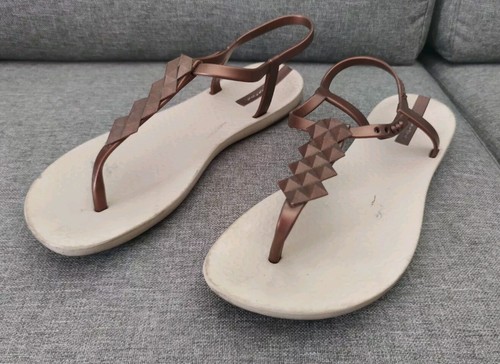 Ipanema Sandalen Größe 38 Beige Flip Flops