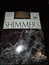 BERKSHIRE SHIMMERS 4429 ULTRA SHEER FULL CONTROL TOP PANTYHOSE GOLD SIZE 2