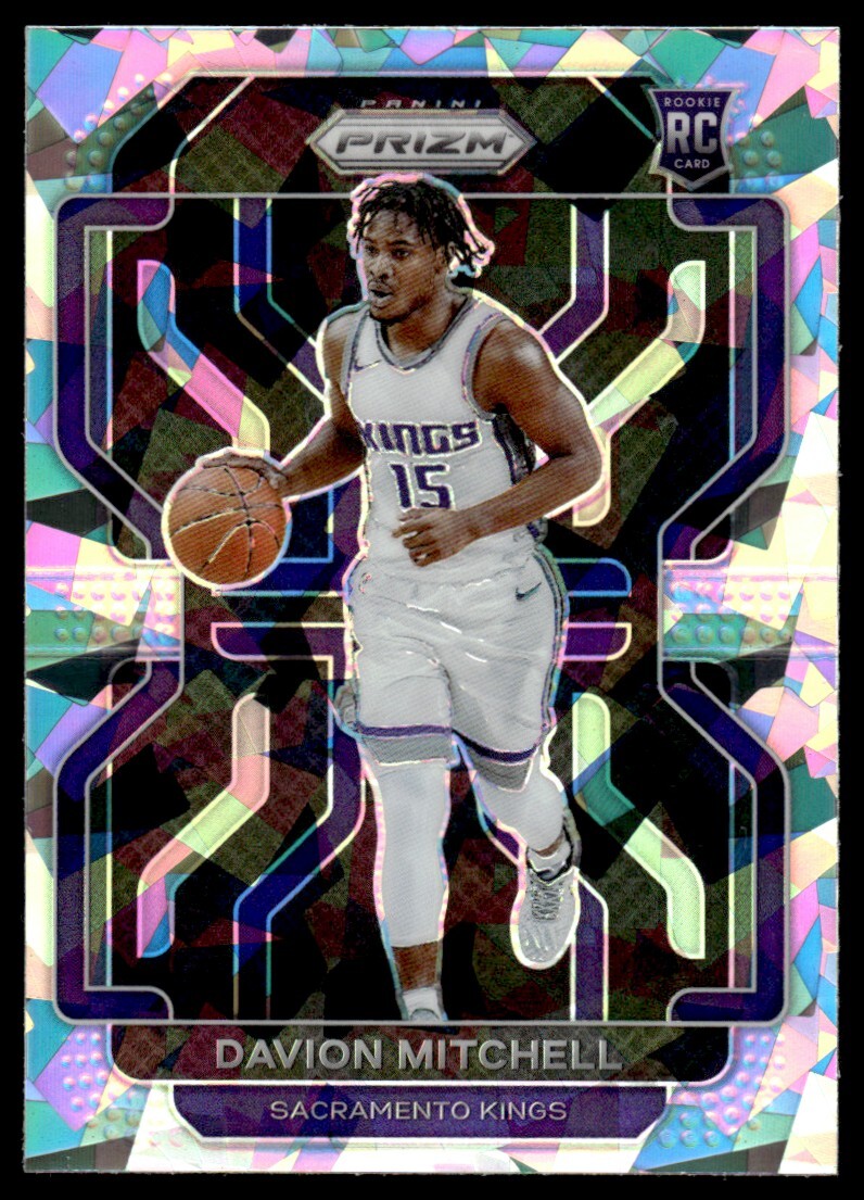2021-22 Panini Prizm Ice Davion Mitchell Rookie Sacramento Kings #312
