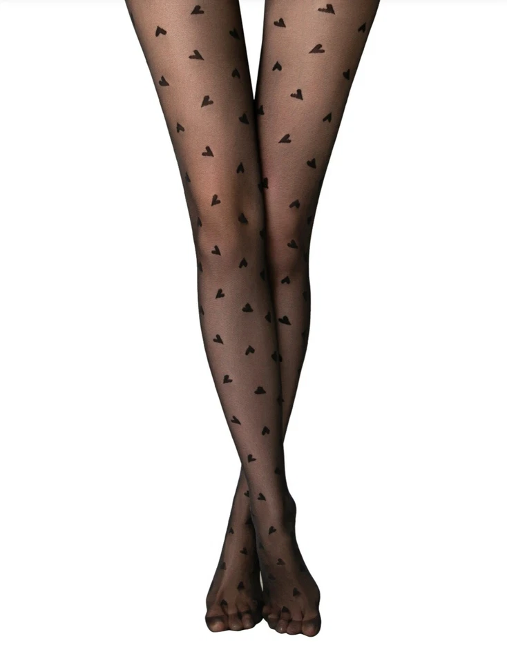 Conte TRESOR Tights – Pantyhose with Heart Pattern - Image 2 of 4