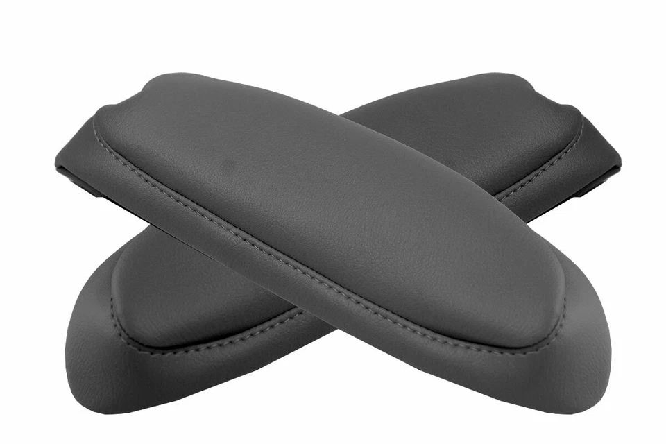 Cubierta de reposabrazos de asiento interior de auto de cuero apta para GMC Safari 1985-1994 gris Foto 4 de 4