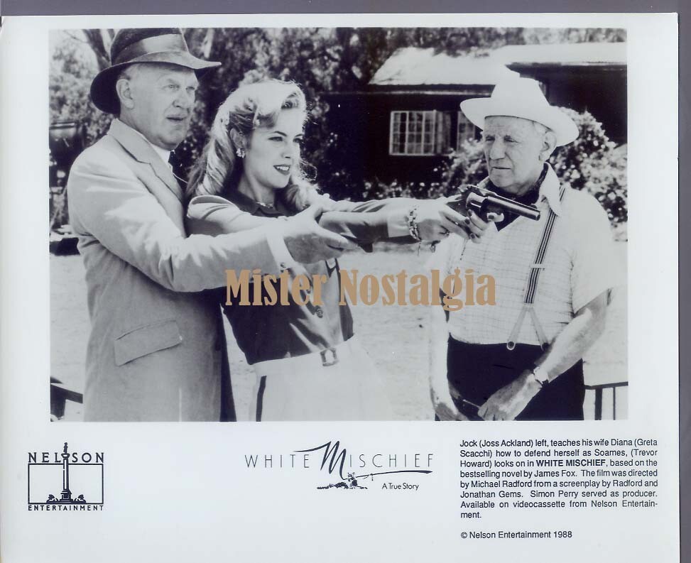 1988 Vintage Photo Joss Ackland Greta Scacchi Trevor Howard White Mischief Film Still