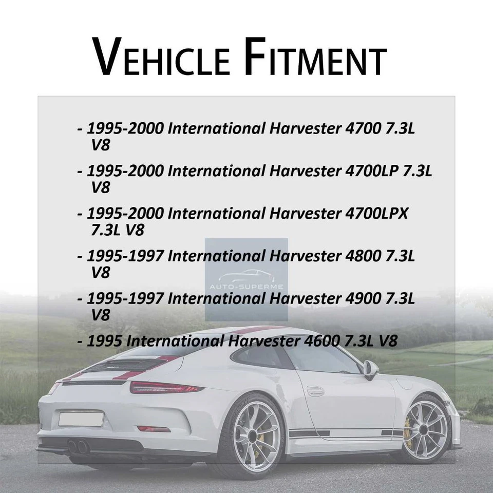 Manguera de refrigerante de radiador motor a tubería para International Harvester 4600 7,3 L 1995 Foto 2 de 3