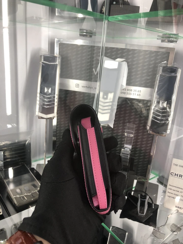 Estuche Original Nuevo Marca Vertu Ascent Rosa Elegante, Hecho a Mano, Foto 2 de 4