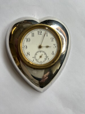 Antike,sehr seltene Carrige Clock in Herzform, England  um 1900 ,Sammler-Objekt