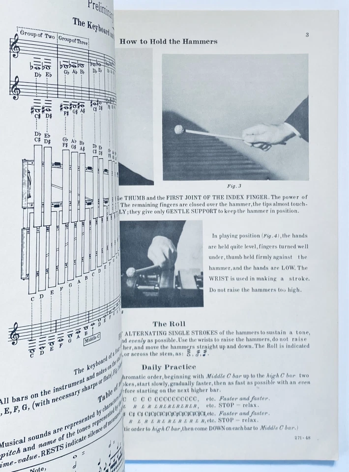 Método elemental Rubank para xilófono o marimba Howard M Peterson 1938 Foto 4 de 4