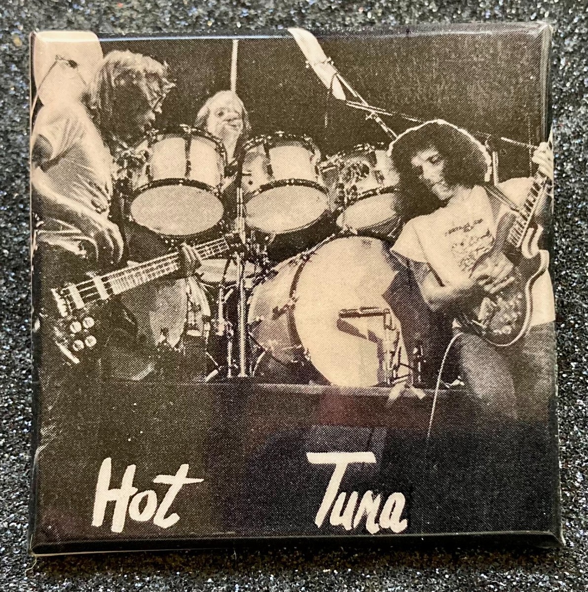 1970s Hot Tuna Band Publicity Photo Pinback / Jorma Kaukonen / 2-1